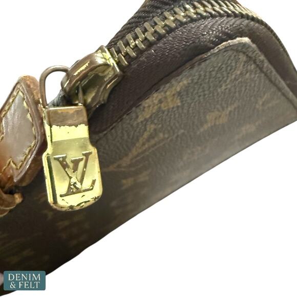 Louis Vuitton Brown Monogram Poche Escapade Wallet Zippered Travel Clutch RARE - Picture 14 of 15